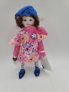 Jeanne Horsch Stoffpuppe Stoffpuppe 9 Zoll Polly Pinsel Handarbeit Figuren aus Stoff - Bild 1 von 8