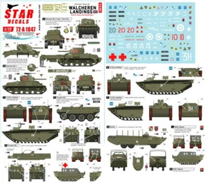 Decals for 1/72 Walcheren Landings. British tanks & amphibians Holland 1944-45 - Bild 1 von 1