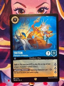 NON FOIL - Triton Champion Of Atlantica 158/204 Legendary - Disney Lorcana TCG - Picture 1 of 2