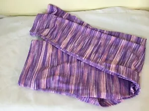 NWT Athletic Works Active Leggings Space Dye Purple Girls DriWorks Breathable - Picture 1 of 2