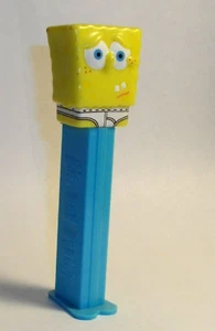 Pez Dispenser 2004 Viacom Sponge Bob Squarepants Blue Body Footed 4 3/8 RECALLED - Picture 1 of 7