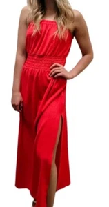 *MICHAEL MICHAEL KORS Women's 2X Geranium Ring Maxi Sheath Side Slit Dress New - Picture 1 of 9