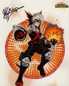 Foto autógrafa de 8x10 de Clifford Chapin My Hero Academia certificada por la JSA - Imagen 1 de 3