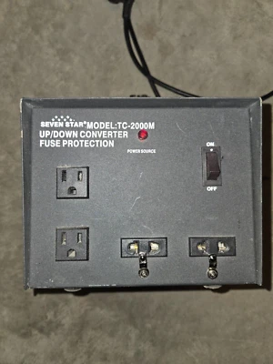 Power Star Converter Transformer 2000w 110v/220v Step Up / Down TC-2000M - Image 1 of 3