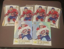 2021-22 Upper Deck SP Authentic Cole Caufield Rookie Lot 6 Cards