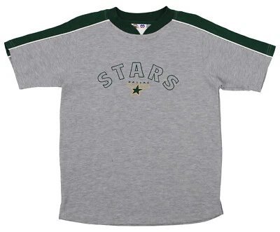 Dallas Stars NHL Boys Youth Vintage Short Sleeve Mesh Knit Shirt, Grey - Image 1 of 2