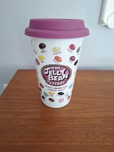 The Jelly Bean Factory Lila Groß Reise Kaffee Tee Becher Tasse mit Deckel - Bild 1 von 7