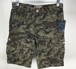 Lucky Brand Boys Size 10 Cargo Shorts Green Camo New With Tags - Picture 1 of 12