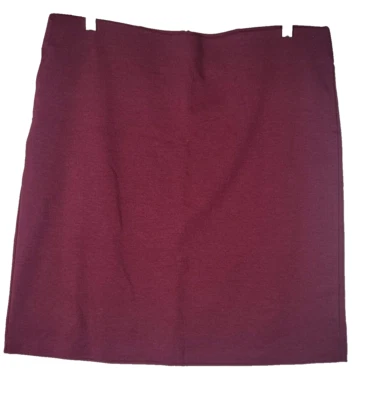 Old Navy Size XL Women's Knee Length Pull On MAROON Pencil Skirt NWT - Image 1 of 4