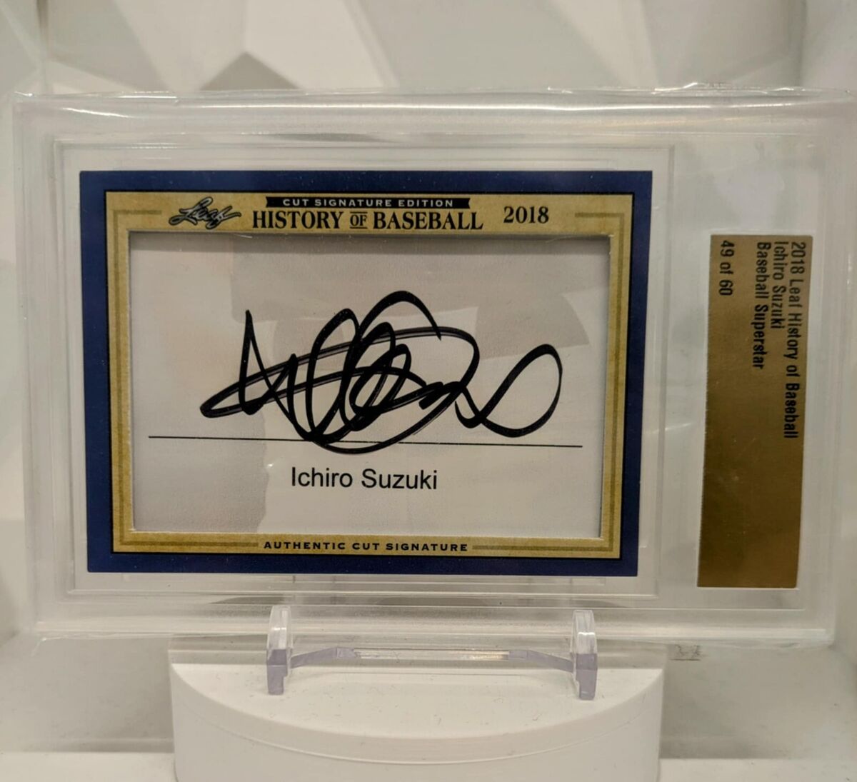 Leaf Ichiro Suzuki Autographed Baseball Sports Trading Cards Leaf Ichiro Suzuki Autographed Baseball Sports Trading Cards
