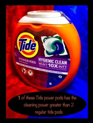 36ct Tide POWER Pods Concentrate Detergent Pacs SPRING MEADOW,Heavy Duty 10X - Image 1 of 4