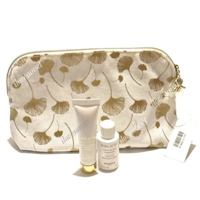 Juego de regalo de 3 piezas {Sisley Paris} bolsa de cosméticos de lona-loción corporal-muestra de crema corporal Foto 1 de 4