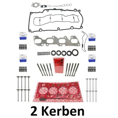 Juego de juntas ZK 2 muescas + tornillos + válvulas para VW T6 MAN TGE 2.0 TDI CXH CXG CXE DA Foto 1 de 4