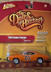 Johnny Lightning The Dukes of Hazzard 1969 Dodge Charger  1:64 General Lee   NEW - Picture 1 of 2