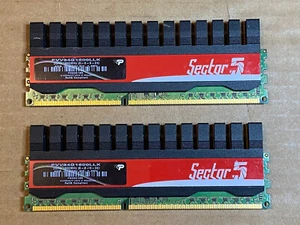 4GB (2x 2GB) Patriot Sector 5 PVV34G1600LLK DDR3-1600Hz Dual Channel Memory Kit - Picture 1 of 5
