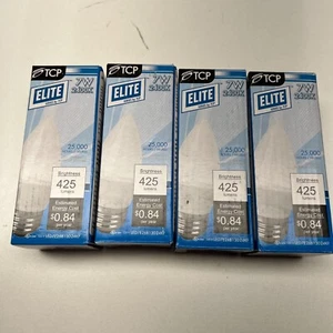 4pk TCP Elite 60W 2400K 25,000 Hours 1,600 Lumens Dimmable Light Bulbs - Picture 1 of 7