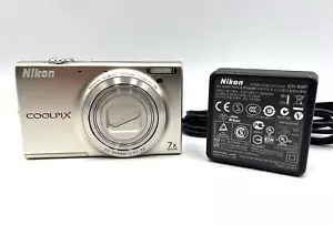 Nikon COOLPIX S6100 16.0 MP Compact Digital Camera Gold Charger From Japan - Picture 1 of 11
