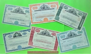 Lot / 6 Diff 50er - 60er Jahre STUDEBAKER / PACKARD STOCK ZERTIFIKATE alle Xlnt - Bild 1 von 8