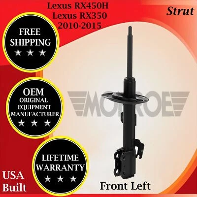 Monroe OEM Front Left Strut For 2010-2015 Lexus RX350/RX450H Lifetime Warranty - Image 1 of 4
