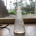 Early Blown Fancy Shape Perfume Or Cologne Bottle 1890S Ribbed Tapered Shape