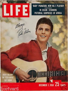 RICKY NELSON Signed Magazine Cover - Pop Singer / Vocalist - 10"x8" reprint - Picture 1 of 1