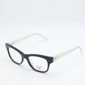 NEW DIANE VON FURSTENBERG DVF5061 001 BLACK CLEAR AUTHENTIC EYEGLASSES 48-17 - Picture 1 of 3
