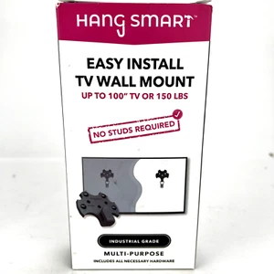 HangSmart TV Wall Mount Easy Install NO STUD Holds up to 150LBS or 100 in TV - Picture 1 of 5