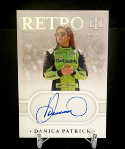 DANICA PATRICK 2021 National Treasures Racing Retro On Card Auto Serial #15 /25