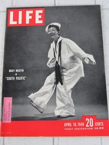 Life Magazine April 18, 1949 Mary Martin in "South Pacific" - Picture 1 of 7