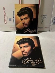 VINTAGE 1991 GEORGE MICHAEL POCKET FOLDER BRAND NEW UNUSED QUANTITY DISC AVAIL - Picture 1 of 3