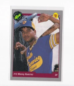 TESSERA MANNY RAMIREZ '91 CLASSIC DRAFT PICKS ROOKIE - SPEDIZIONE GRATUITA - Foto 1 di 24