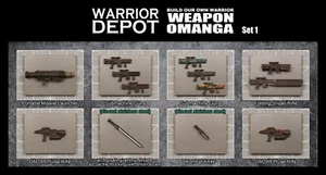 Acid Rain World Standard Weapon Omanga Set 1 - 1/18 3.75" GI Joe - Picture 1 of 19