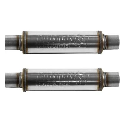 Flowmaster 71416 FlowFX Muffler 2.50 In/Out Center Round Moderate Sound - 2 Pack - Image 1 of 3