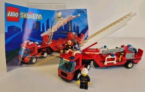 Vintage Lego Classic Town Fire Engine set 6340 - Hook & Ladder Complete W/Manual - Picture 1 of 10