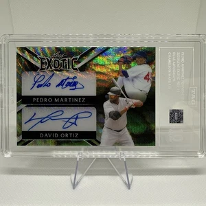 2023 Leaf Exotic Pedro Martinez/David Ortiz Dual Auto Boston Red Sox  # 1/1 - Picture 1 of 15