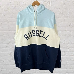 Russell Athletic Hoodie Sweatshirt Pullover Spellout Colorblock Herren XL - Bild 1 von 6