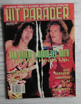 Винтажный журнал Hit Parader сентябрь 1986 Van Halen vs. David Lee Roth Ozzy Keel 93 - Изображение 1 из 4