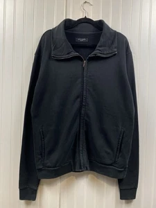 Sudadera Allsaints Lendall Funnel Cremallera Completa Para Hombre Mediana Negra Esencial Básica - Imagen 1 de 7