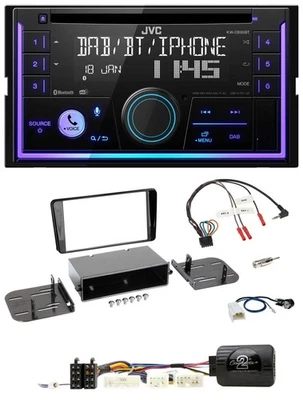 JVC Lenkrad USB 2DIN DAB Bluetooth CD Autoradio für Subaru BRZ 2017-2020 - Bild 1 von 4