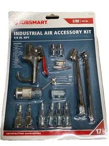 Jobsmart Industrial Air Accessory Kit 1/4" - New, 17 piece kit - Picture 1 of 3