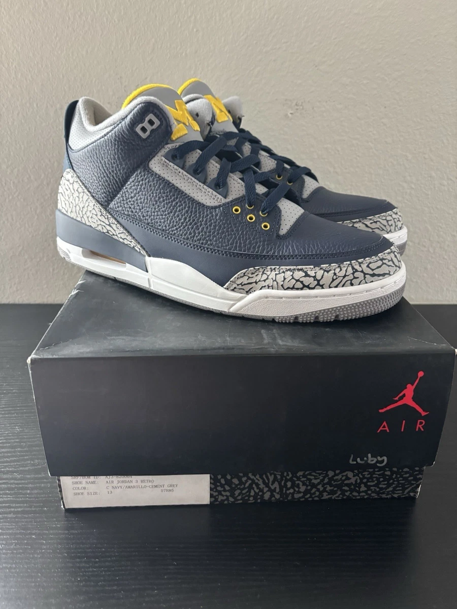 Jordan 3 Retro PE University of Michigan for Sale | Authenticity