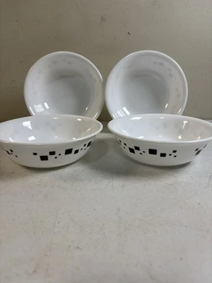 Corelle геометрические коричневые квадраты чаши для супа из хлопьев диаметр 6 дюймов набор из 4 - Изображение 1 из 4