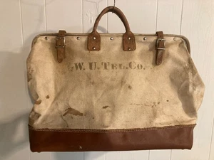 Western Union Telegraph Co. Lineman's Tool Bag,  VTG - Picture 1 of 7