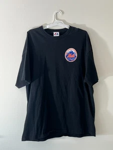 2009 New York Mets Citi Field Inaugural Season Mens 2XL Majestic T-Shirt Black - Picture 1 of 10