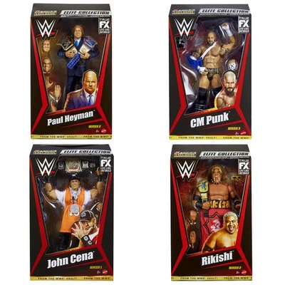 (Lo mejor de la serie 1) WWE From the Vault - Juego de 4 figuras de lucha libre de juguete Foto 1 de 3
