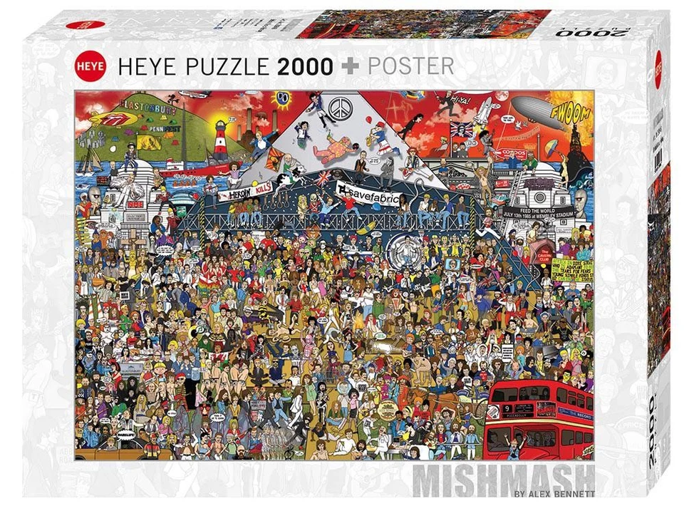 Mishmash, British Music Jigsaw Puzzle, 2000 Piece - Heye - image 1 of 1
