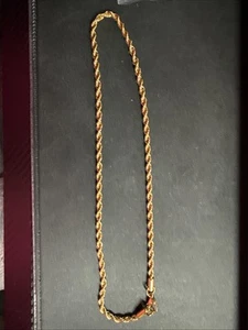 Adamans 4mm Rope Chain - Gold 18” - Picture 1 of 3