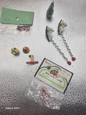 Lot Of Vintage Dollhouse Miniature Toys -Christmas Add-Ons - Image 1 of 4