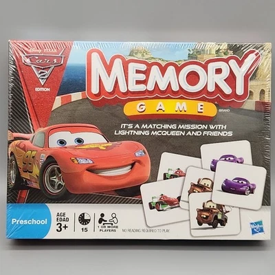 Hasbro Disney Pixar Cars 2 Edition Memory Game Match & Motor Speedway New/Sealed - Image 1 of 4