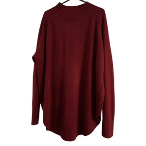 Vida Vi XL Burgunder Longline Pullover Oberteil 100% Acryl Pulli weicher Strick - Bild 1 von 5